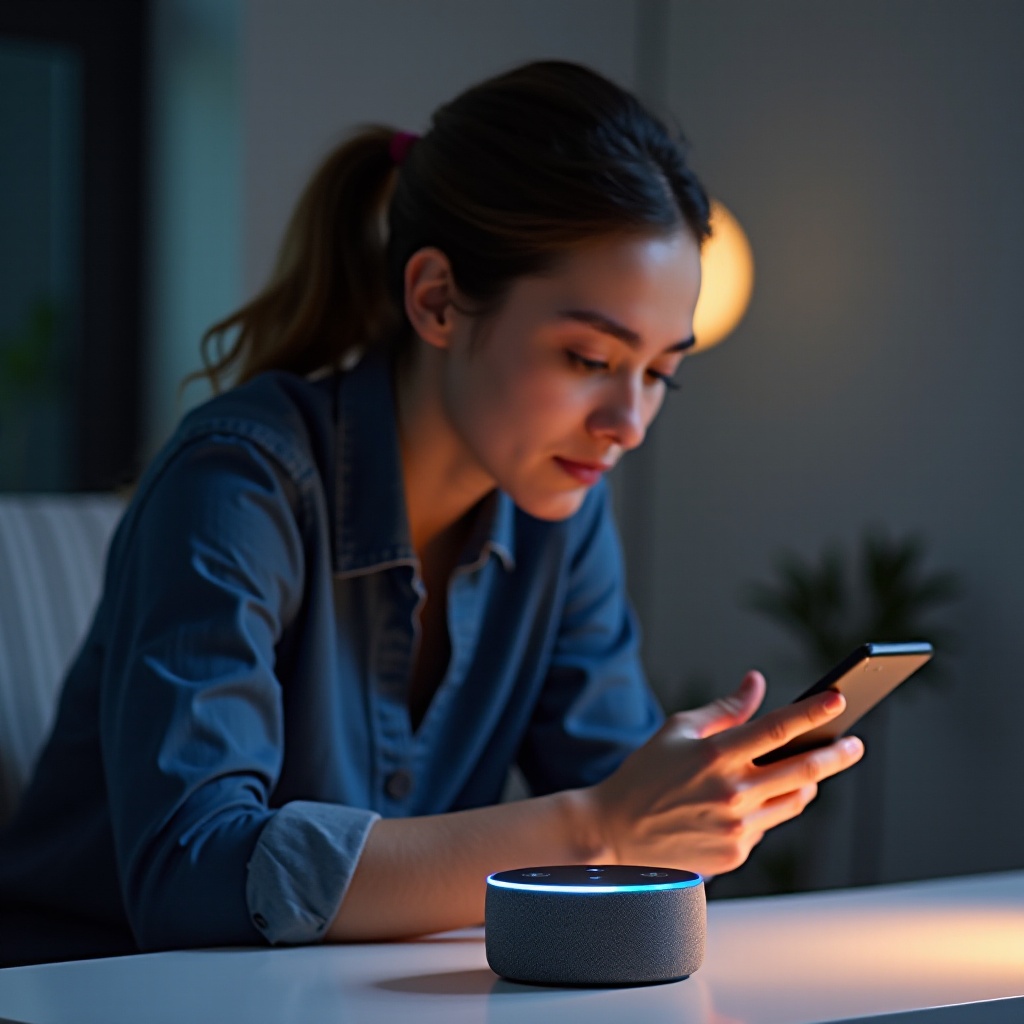 에코 도트가 음성에 응답하지 않습니다