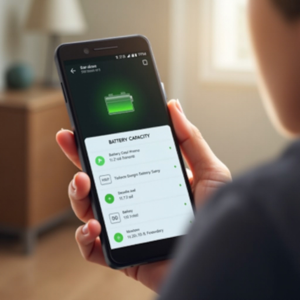 cara memeriksa kapasitas baterai android
