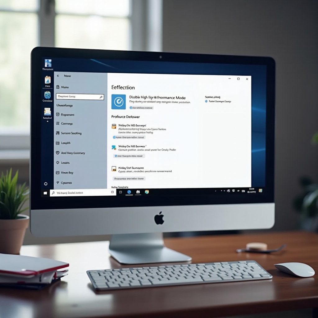 ปิด โหมดประสิทธิภาพสูงใน Windows 11