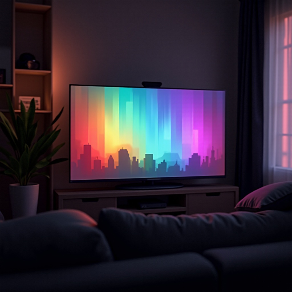 pembalutan warna di TV