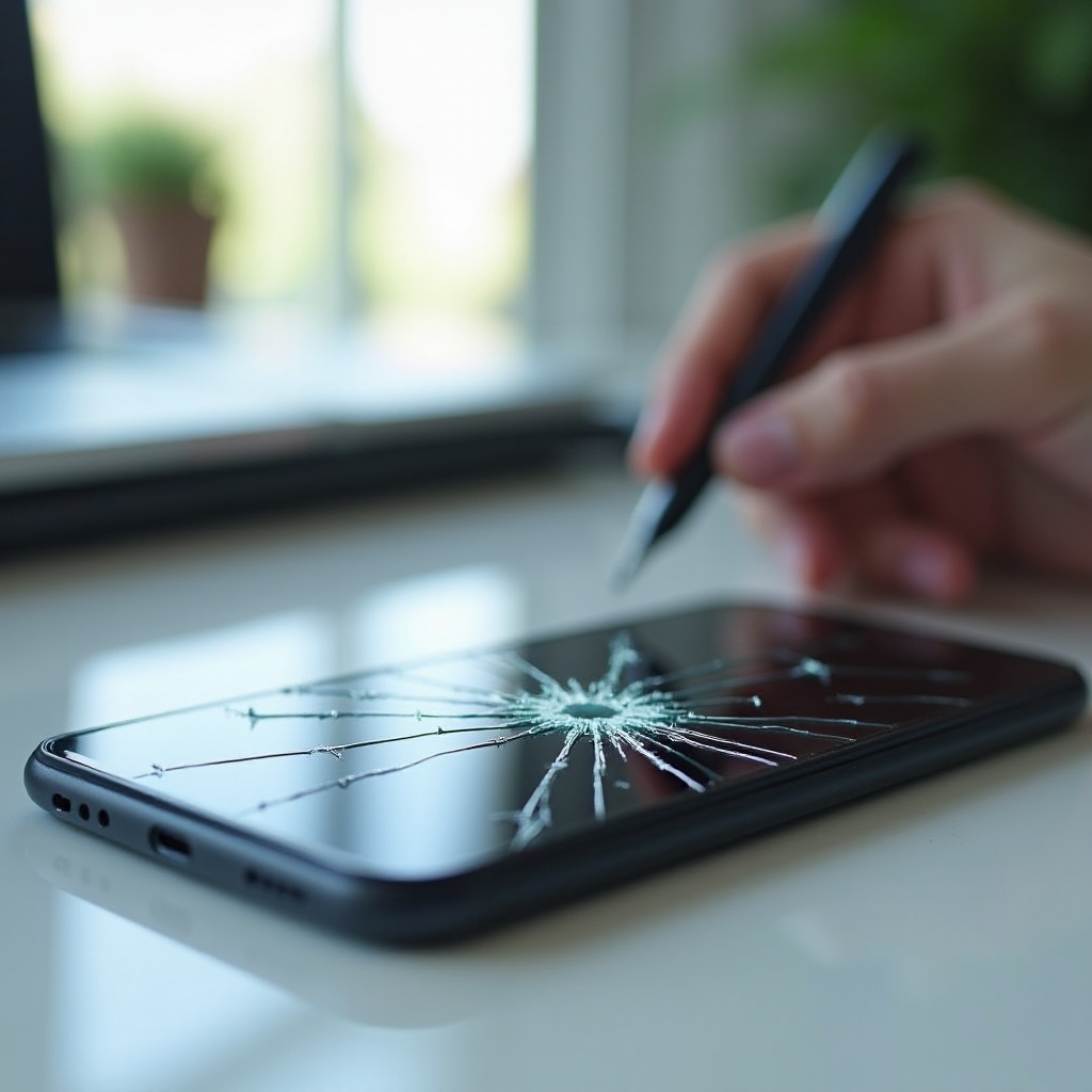 전화 화면 파손
