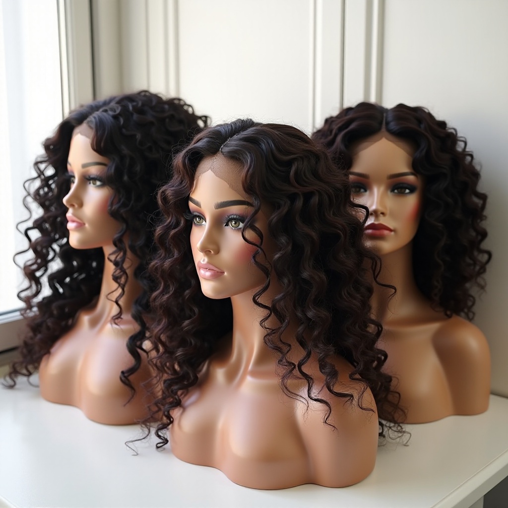 wig rambut manusia keriting terbaik di Amazon