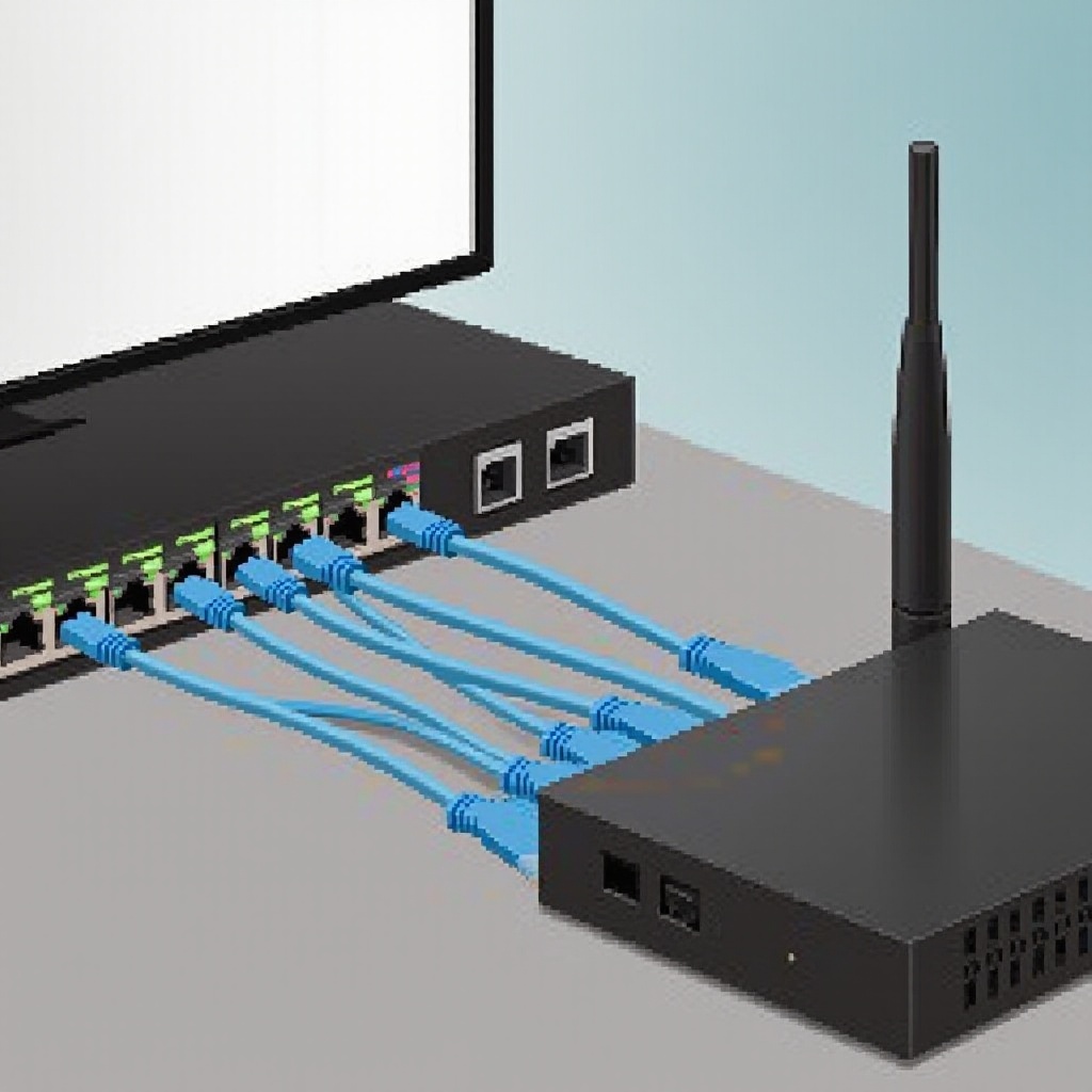 ルーターにイーサネットポートを追加する方法