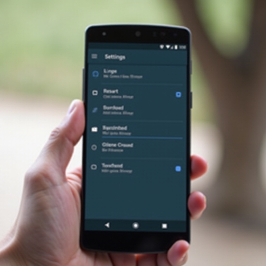 Androidを再起動する方法