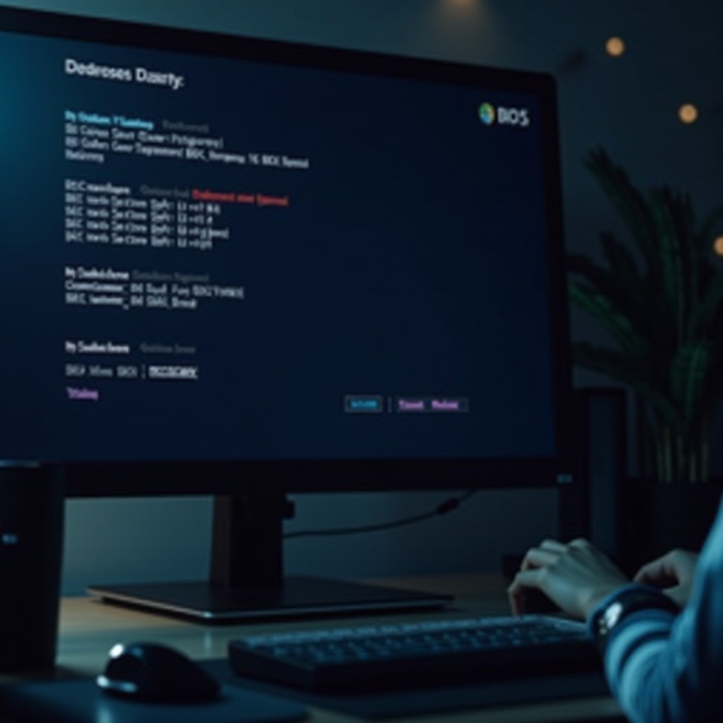 Windows에서 BIOS 설정 편집