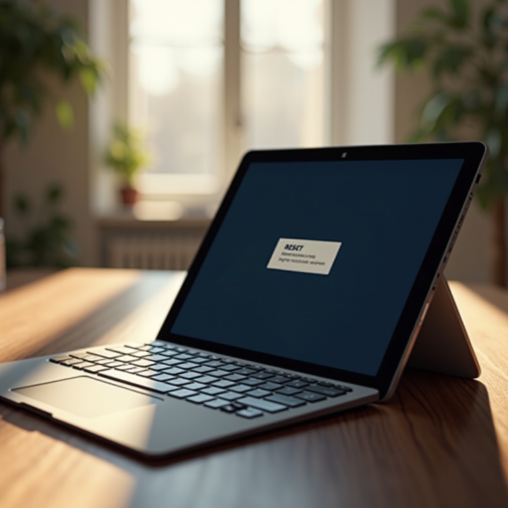 サーフェスタブレットをリセットする