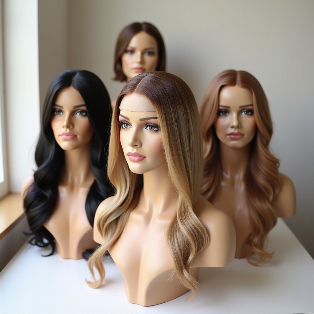 potongan rambut manusia untuk rambut yang menipis